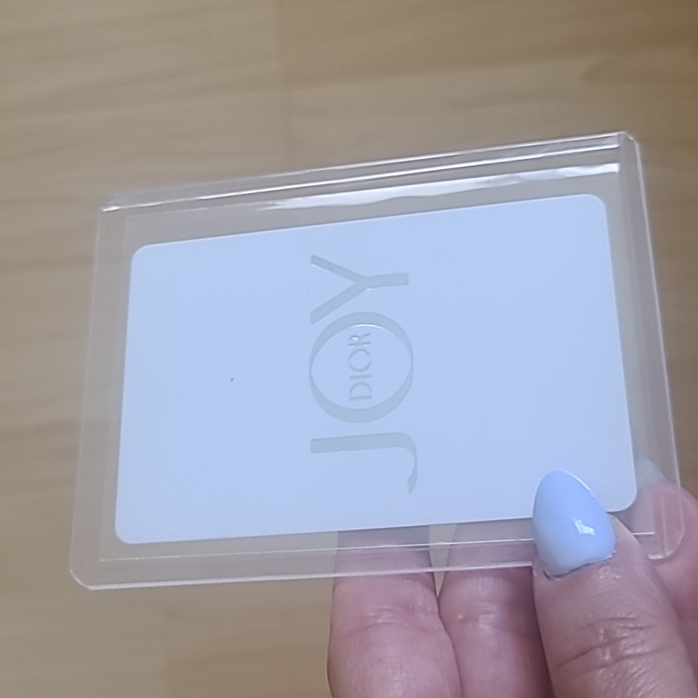 Dior Metalic Playing Card 9 of Clubs Card in Plastic Case